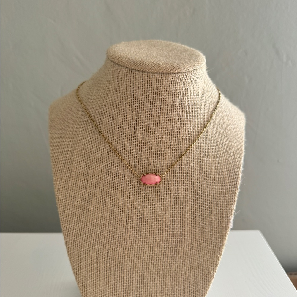 Kendra Scott Pink and Gold Necklace
